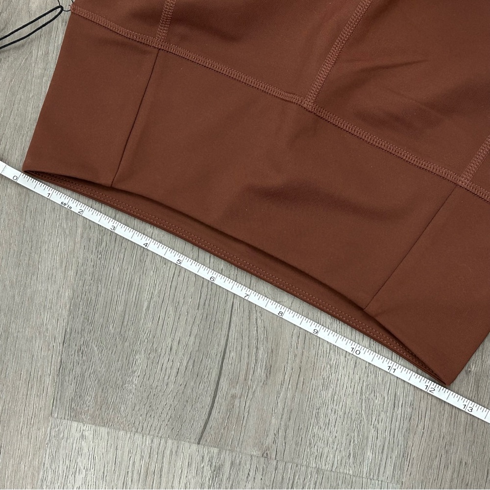 Nwt Girlfriend Collective Brown Pocket Leggings High Rise 7/8 Size‎ Medium - Picture 11 of 11